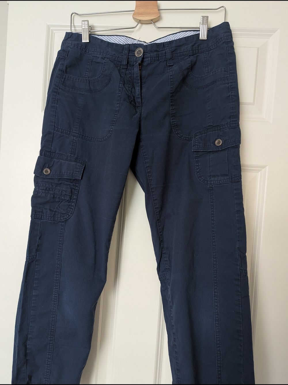 Tommy Hilfiger Navy Straight-Leg Cargo Jeans